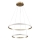 Lustră LED suspendată pe cablu DIANA LED/44W/230V 4000K Ø 59 cm aurie