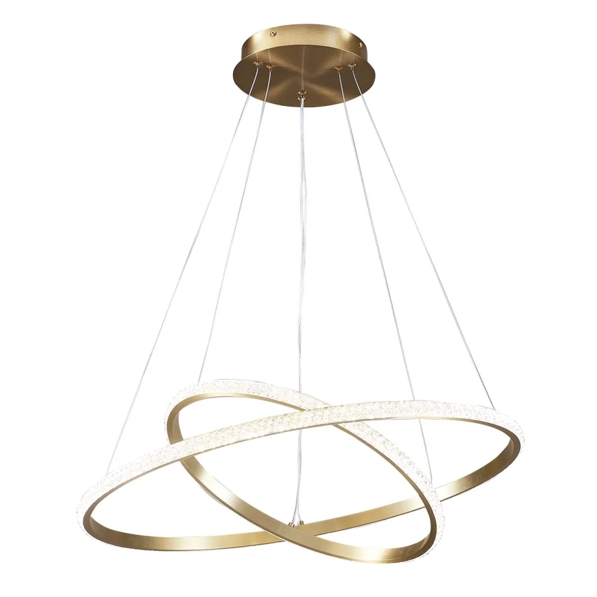 Lustră LED suspendată pe cablu DIANA LED/44W/230V 4000K Ø 59 cm aurie
