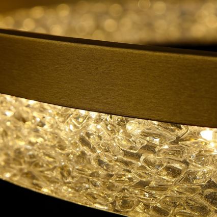 Lustră LED suspendată pe cablu GALA, LED/25W/230V, Ø 50 cm, finisaj auriu