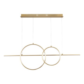 Lustră LED suspendată pe cablu LAURA LED/42W/230V aurie