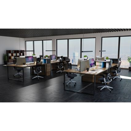 Lustră LED suspendată pe cablu LED/44W/230V 4000K 120 cm neagră