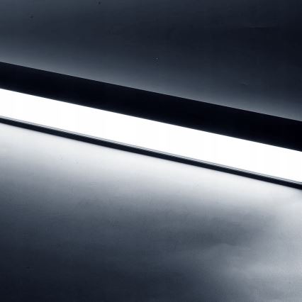 Lustră LED suspendată pe cablu LED/44W/230V 6000K 120 cm neagră