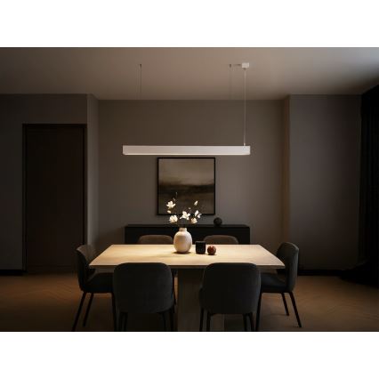 Lustră LED suspendată pe cablu LED/55W/230V 3000/4000/6500K 120 cm albă