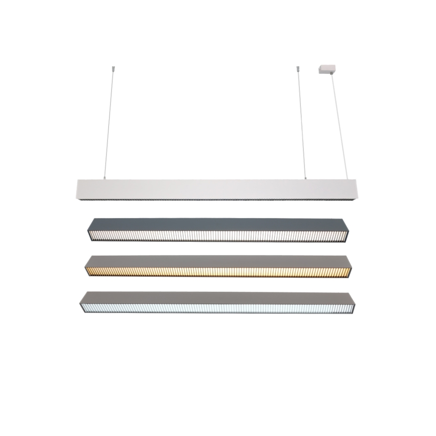 Lustră LED suspendată pe cablu LED/55W/230V 3000/4000/6500K 120 cm albă