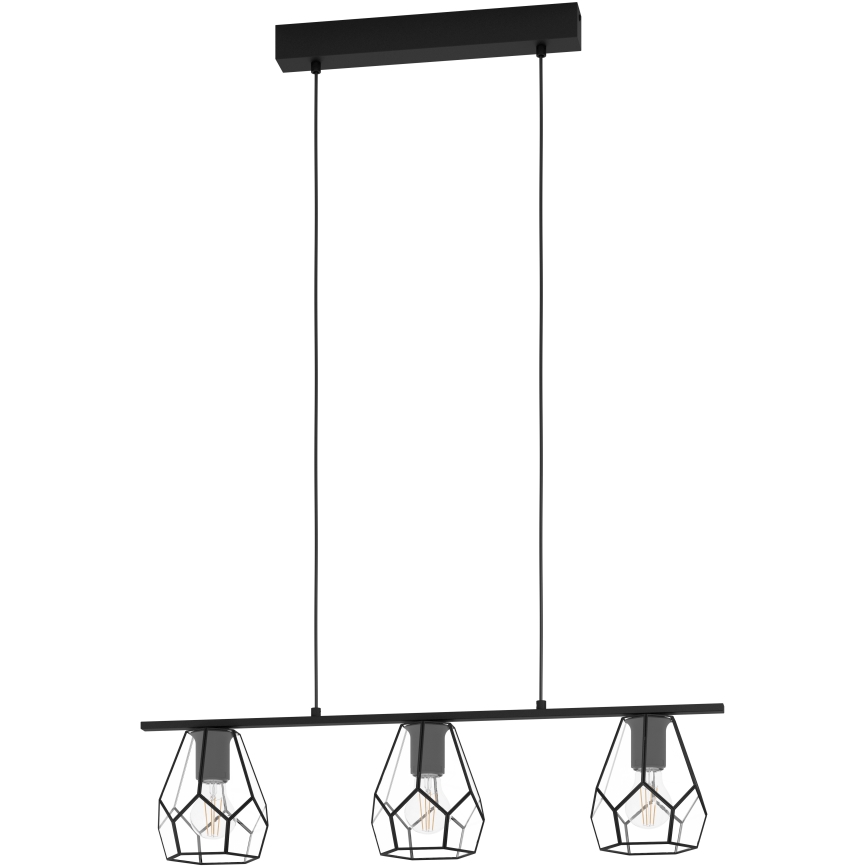 Eglo - Lustră LED suspendată pe cablu 3xE27/40W/230V
