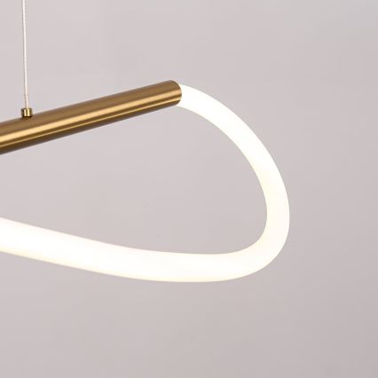 Lustră LED suspendată pe cablu MELECA LED/24W/230V 3000/4000/6000K 100 cm auriu