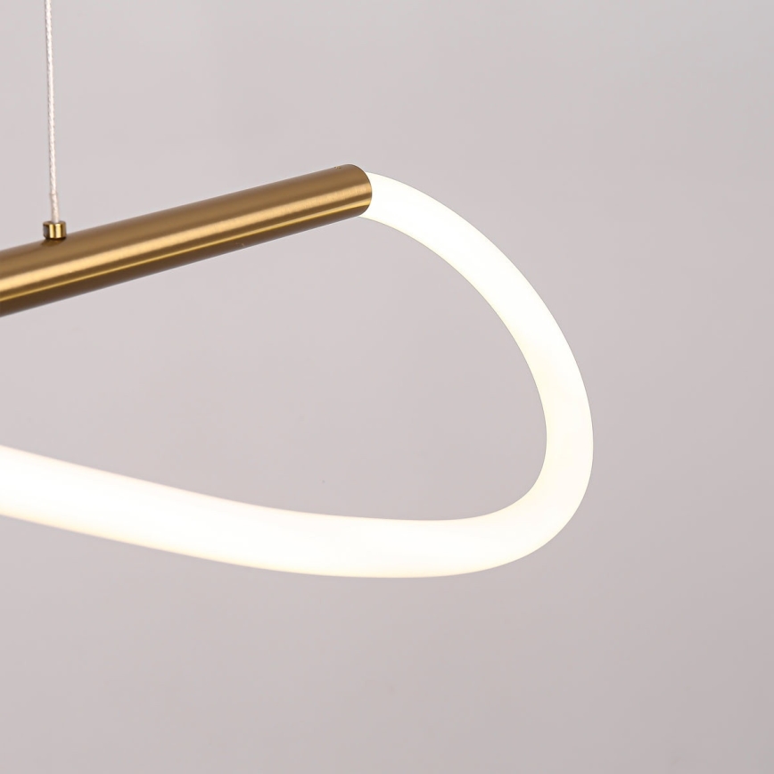 Lustră LED suspendată pe cablu MELECA LED/24W/230V 3000/4000/6000K 100 cm auriu