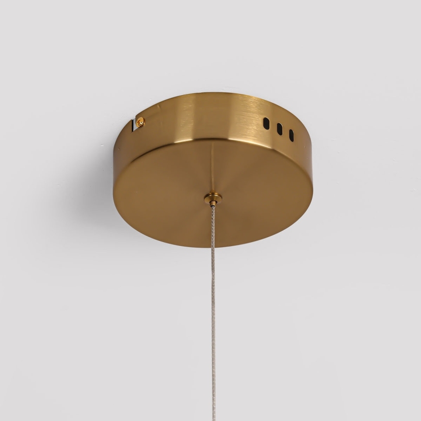 Lustră LED suspendată pe cablu MELECA LED/24W/230V 3000/4000/6000K 100 cm auriu