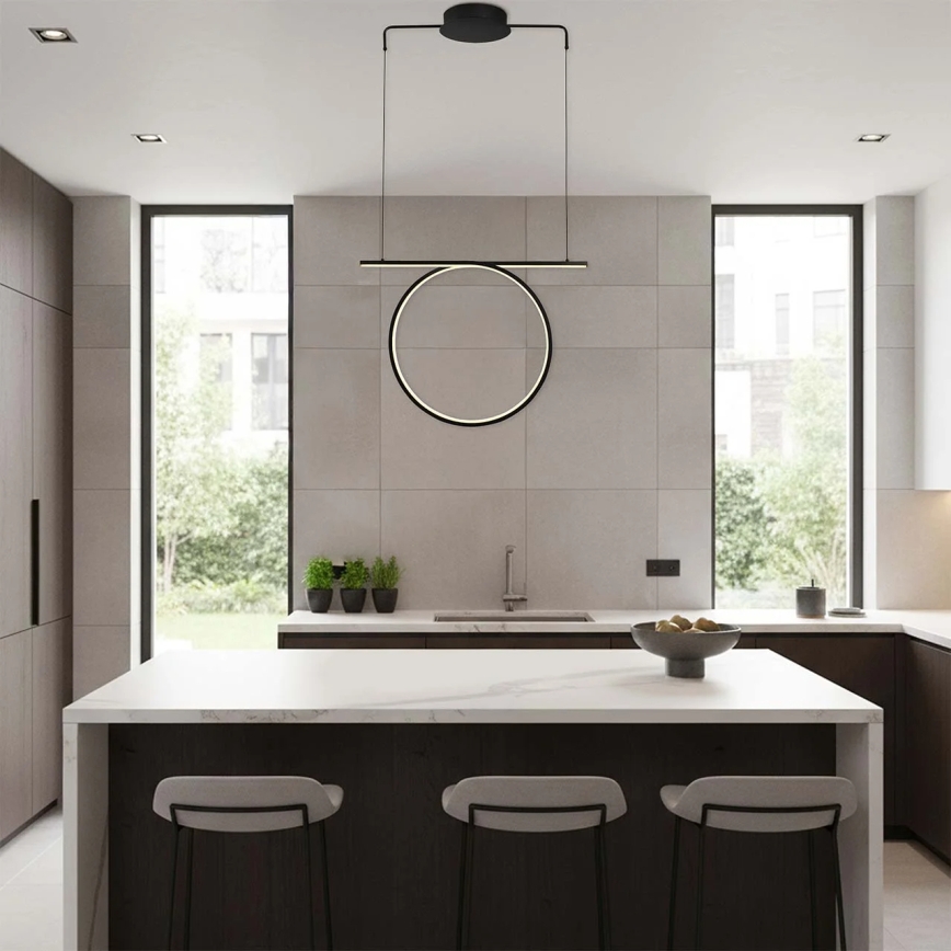 Lustră LED suspendată pe cablu ODETTA LED/30W/230V 4000K negru