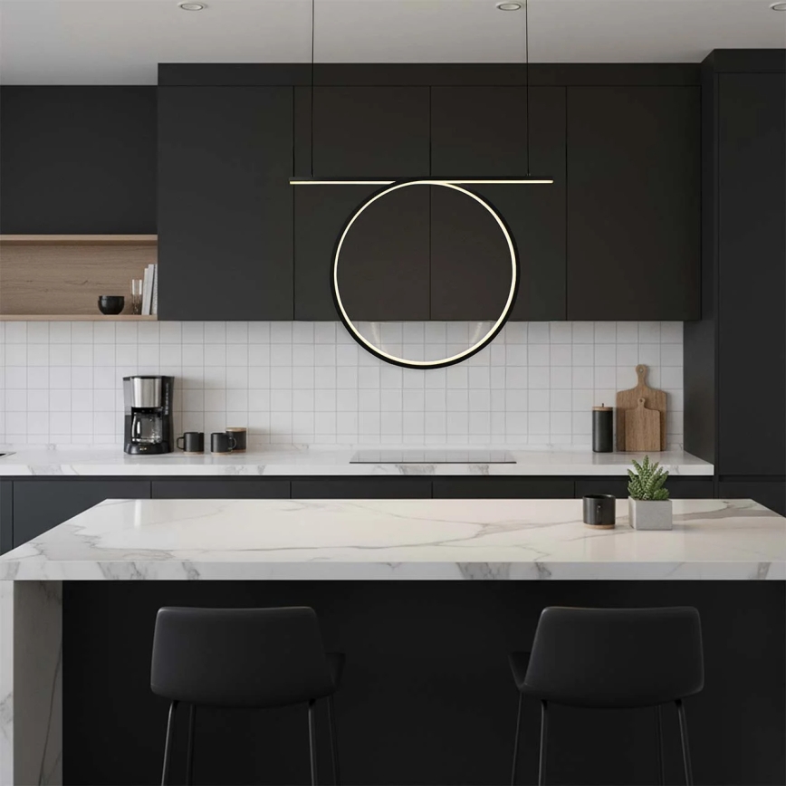 Lustră LED suspendată pe cablu ODETTA LED/30W/230V 4000K negru