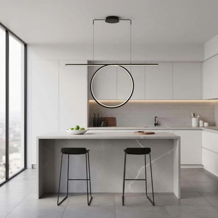 Lustră LED suspendată pe cablu ODETTA LED/42W/230V 4000K neagră