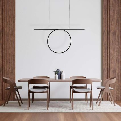 Lustră LED suspendată pe cablu ODETTA LED/42W/230V 4000K neagră