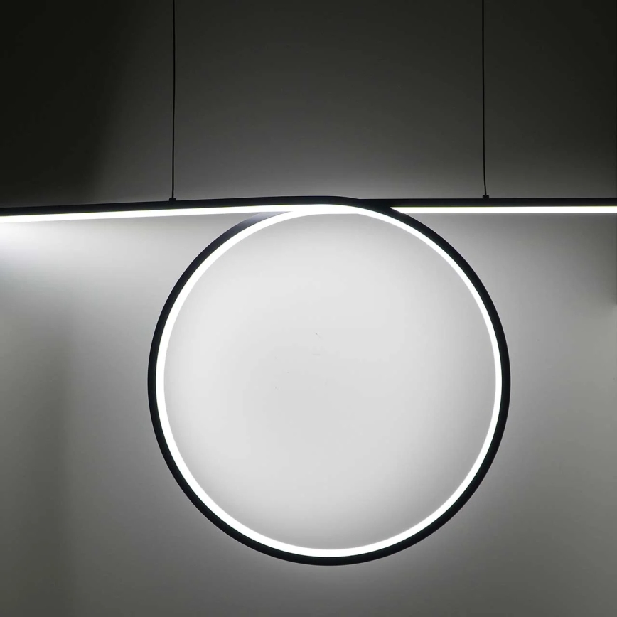 Lustră LED suspendată pe cablu ODETTA LED/42W/230V 4000K neagră