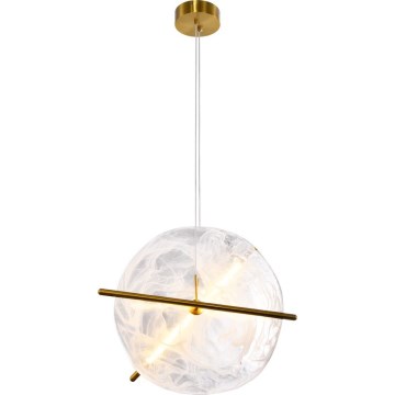 Lustră LED suspendată pe cablu RELAX LED/15W/230V auriu/alb