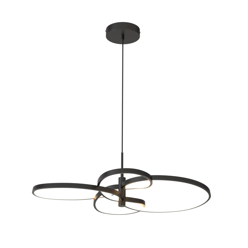 Lustră LED suspendată pe cablu RIBBON LED/37W/230V 4000K neagră