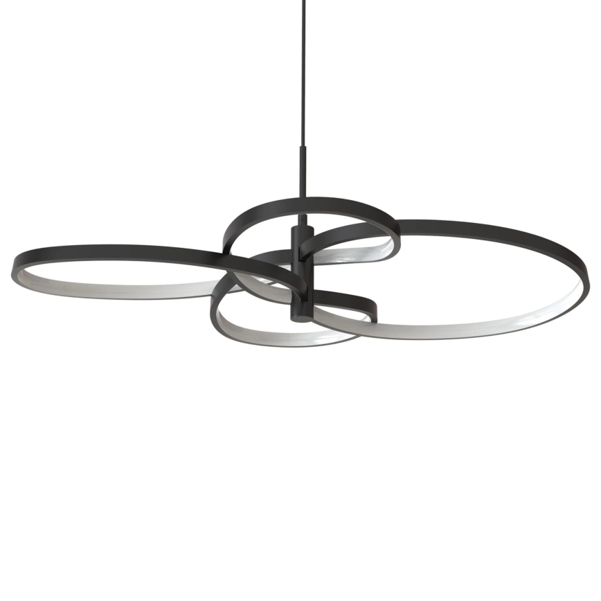 Lustră LED suspendată pe cablu RIBBON LED/37W/230V 4000K neagră