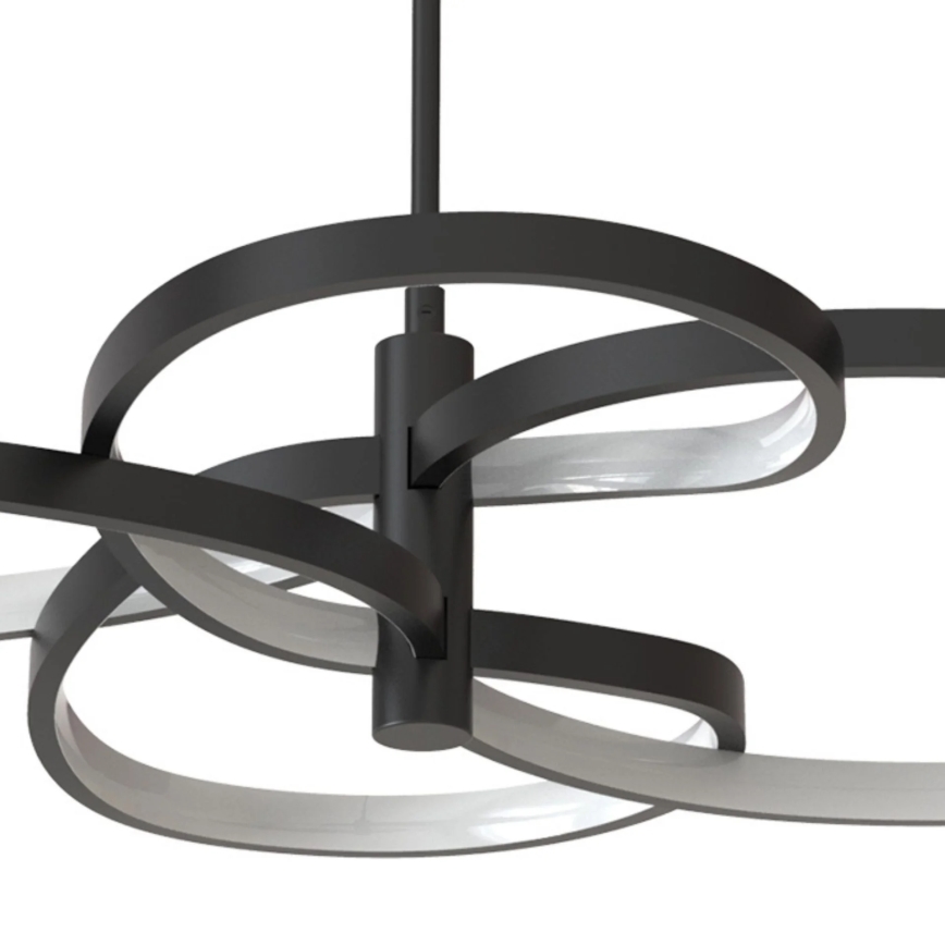 Lustră LED suspendată pe cablu RIBBON LED/37W/230V 4000K neagră