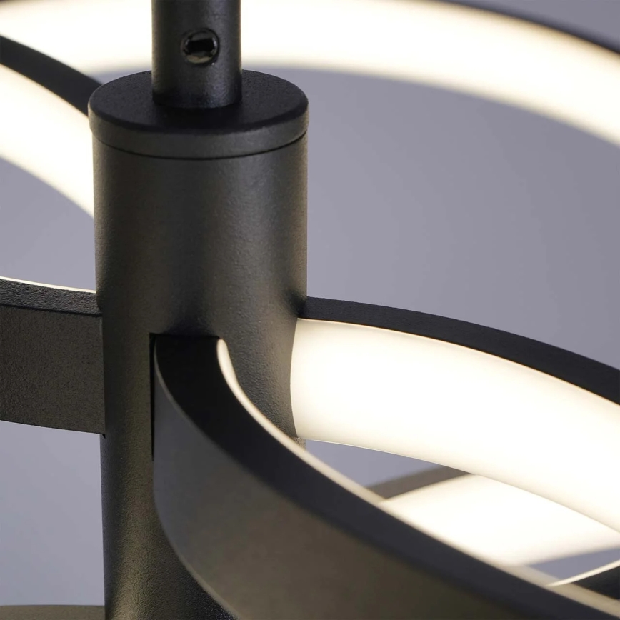 Lustră LED suspendată pe cablu RIBBON LED/37W/230V 4000K neagră