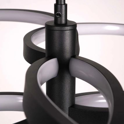 Lustră LED suspendată pe cablu RIBBON LED/37W/230V 4000K neagră