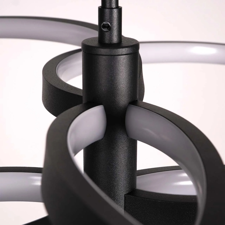 Lustră LED suspendată pe cablu RIBBON LED/37W/230V 4000K neagră