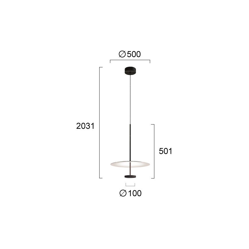 Lustră LED suspendată pe cablu ROSS LED/13W/230V negru/alb