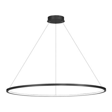 Lustră LED suspendată pe cablu SATURNO, 65 W, 230 V, Ø 120 cm, IP44, negru