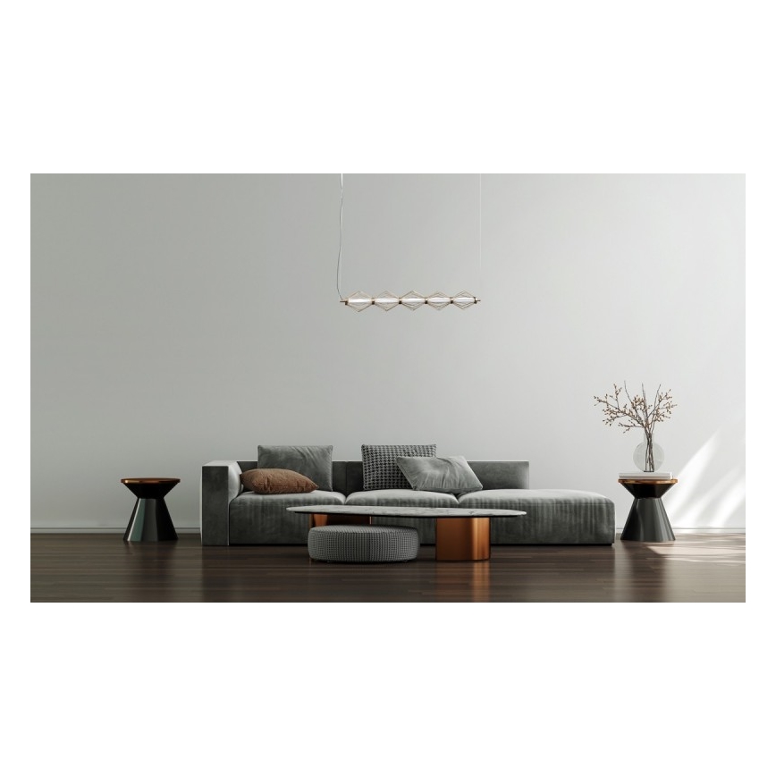ITALUX - Lustră LED suspendată pe cablu SEVILLA LED/25W/230V 3000K, finisaj auriu