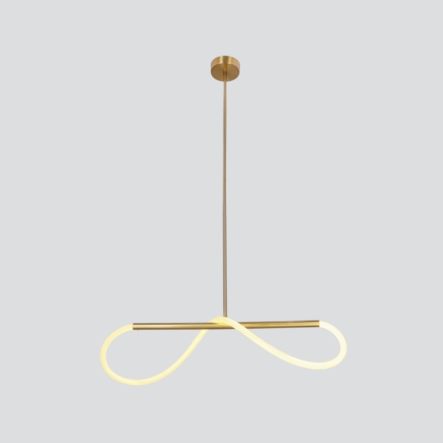 Lustră LED suspendată pe cablu SUPREME, 22W/230V, 100 cm, auriu