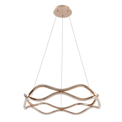 Lustră LED suspendată pe cablu VAVE LED/28W/230V aur roz