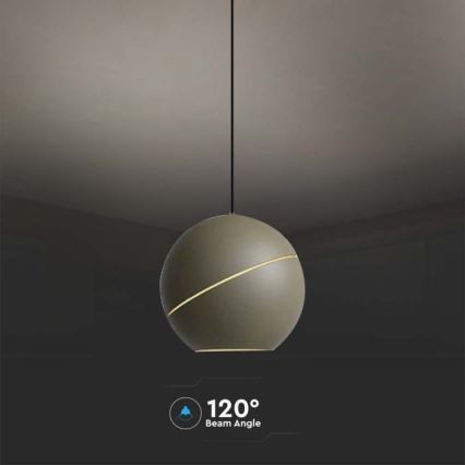 Lustră LED tactilă pe cablu LED/8,5W/230V 3000K auriu