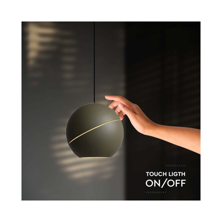 Lustră LED tactilă pe cablu LED/8,5W/230V 3000K auriu