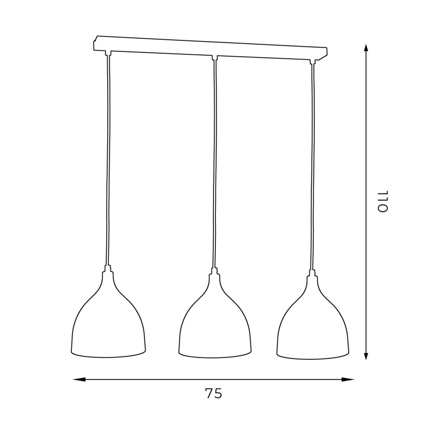 Lustra NOAK YOUNG 3xE27/60W/230V