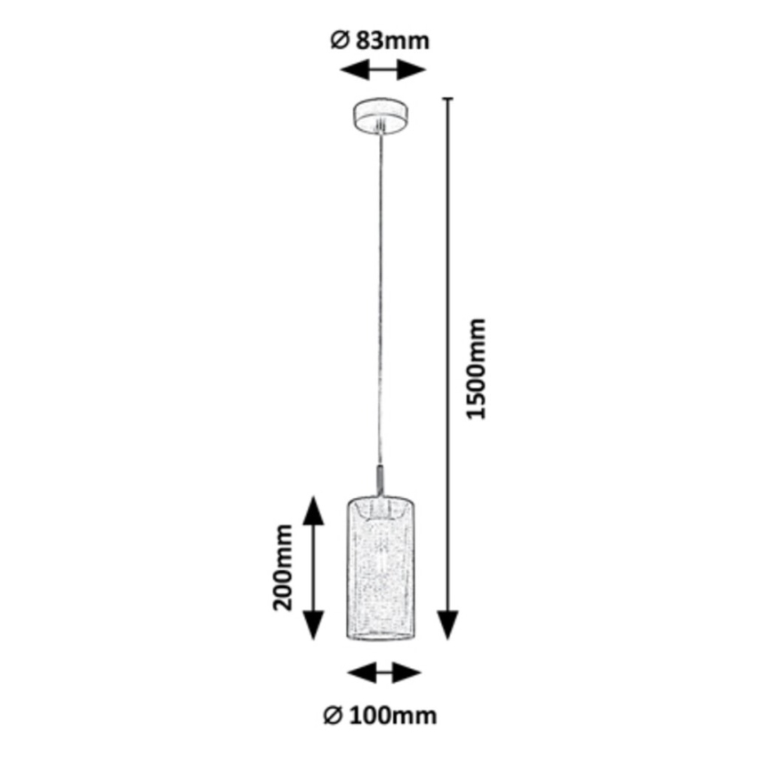 Lustră pe cablu 1xE14/25W/230V Rabalux