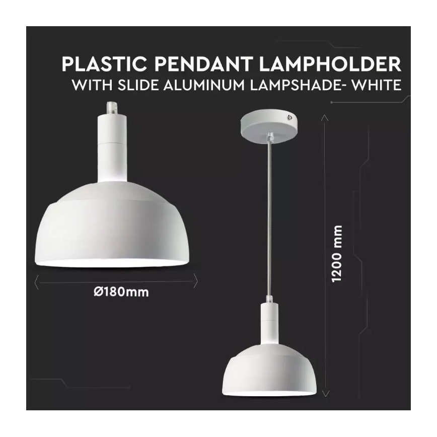 Lustră pe cablu 1xE14/60W/230V albă