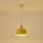Lustră pe cablu 1xE27/15W/230V galben pr. 27 cm