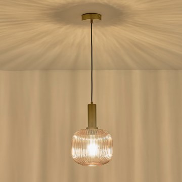 Lustră pe cablu 1xE27/15W/230V maro pr. 20 cm