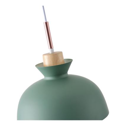 Lustră pe cablu 1xE27/15W/230V verde pr. 28 cm