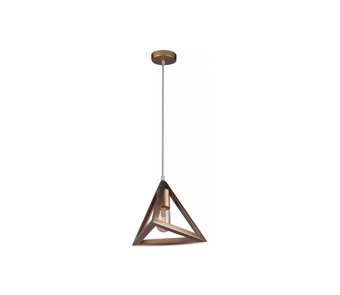 Lustră pe cablu 1xE27/60W/230V bronz