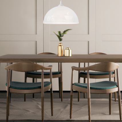 Lustră pe cablu 1xE27/60W/230V cafea