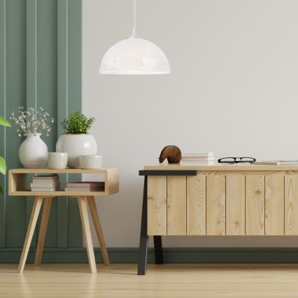 Lustră pe cablu 1xE27/60W/230V cafea