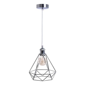 Lustră pe cablu 1xE27/60W/230V d. 22 cm crom lucios