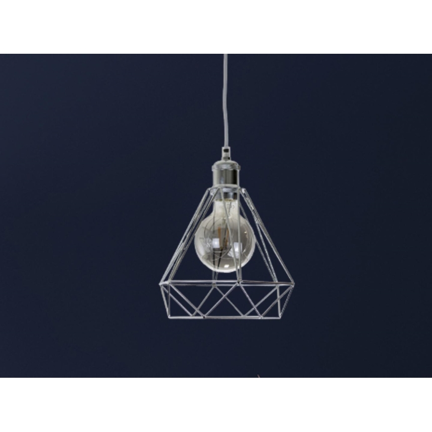 Lustră pe cablu 1xE27/60W/230V d. 22 cm crom lucios