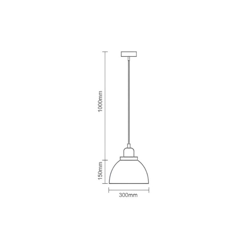 Lustră pe cablu 1xE27/60W/230V d. 30 cm