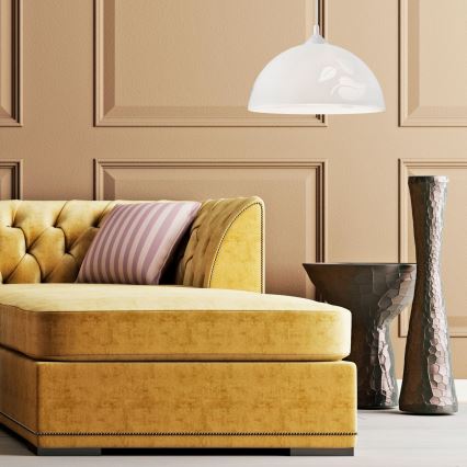 Lustră pe cablu 1xE27/60W/230V frunze