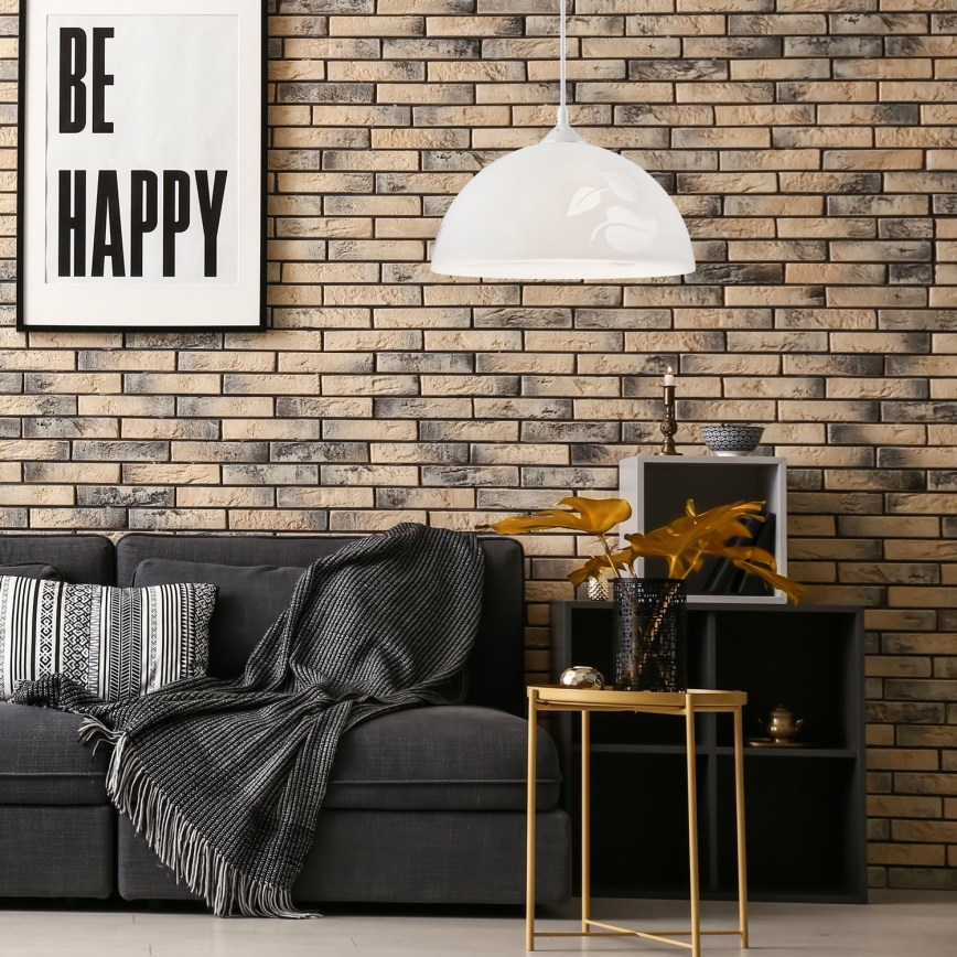 Lustră pe cablu 1xE27/60W/230V frunze