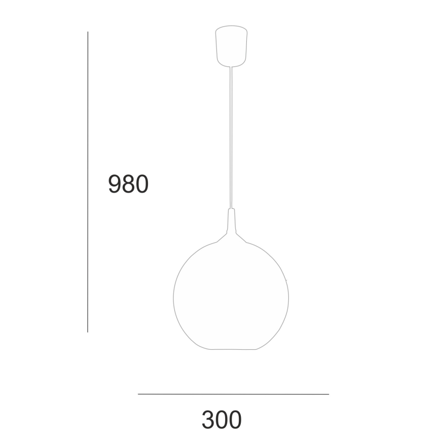 Lustră pe cablu 1xE27/60W/230V