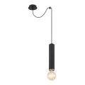 Lustră pe cablu 1xE27/60W/230V lemn negru Globo