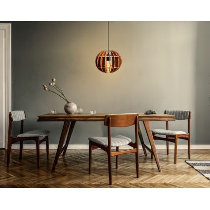 Lustră pe cablu 1xE27/60W/230V maro d. 20 cm