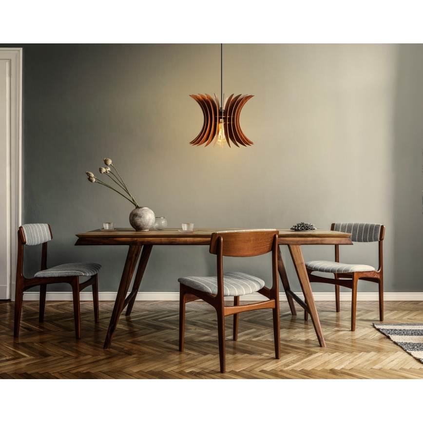 Lustră pe cablu 1xE27/60W/230V maro d. 20 cm