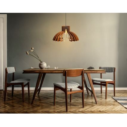 Lustră pe cablu 1xE27/60W/230V maro d. 39 cm